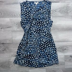 Lucky Brand Navy Geometric Mini Dress